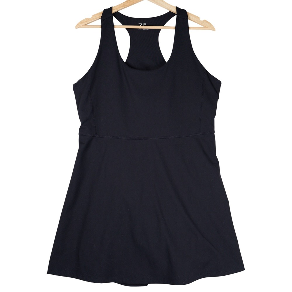 NOT AVAILABLE Z by Zella Womens Black Racerback Athletic Dress with Built-in - Picture 2 of 11